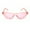 Pink, variant on Girls Child Size Gothic Mod Chic Cat Eye Lolita Plastic Sunglasses Red