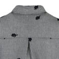 thumbnail image 3 of Blusa Delgada Sunnimix Cuello Manga Larga Rayas Gris Blusas de Mujer, 3 of 8