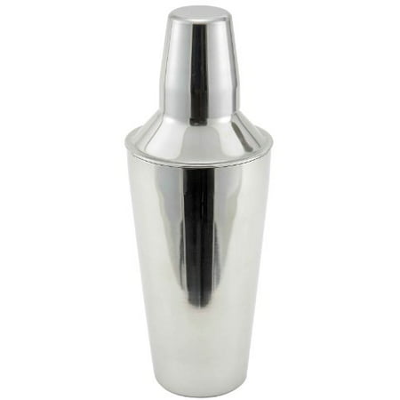 Winco Stainless Steel 3-Piece Design Cocktail Shaker, 28 oz. | 1 (Best Professional Cocktail Shaker)