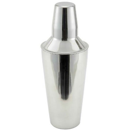 Winco Stainless Steel 3-Piece Design Cocktail Shaker, 28 oz. | 1 (Best Cocktail Shaker Set)