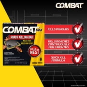 Combat Max Roach Killing Bait Station for American Roaches & Other Large Roaches, 8 Count