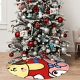 thumbnail image 7 of Lsque Sanrio Print Christmas Tree Skirt, Tree Skirt with Ties or Velcro, Perfect for Holiday Decorations, Halloween, and New Year-36", 7 of 7
