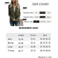 thumbnail image 5 of Women Long Sleeve Deep V Neck Knit Sweater Wrap Front Loose Tops Pullover Jumpers for Women, 5 of 5