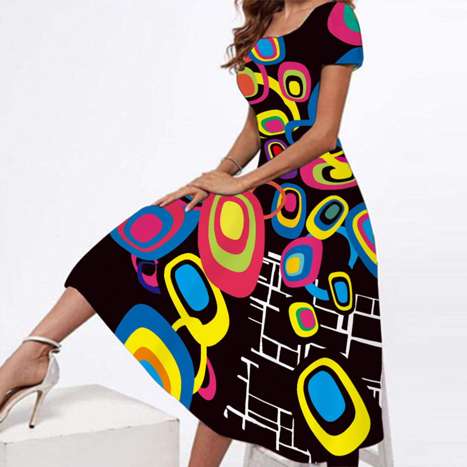 NECHOLOGY Womens Dresses Mature Womens Dresses Women Summer Casual