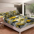 thumbnail image 2 of Cartoon Car Bed Sheet Set Queen Size Construction Vehicles Bedding Set for Teens Cartoon Machinery Truck Bed Sheets Set Construction Site Cars Bed Cover 4Pcs, Super Soft,Breathable, 2 of 5