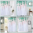 thumbnail image 2 of 72x72 Inches Wisteria Flowers Waterproof Shower Curtains for Bathroom, Soft Wrinkle Free, Machine Washable, Floral Nature Aesthetic Weighted Hem Shower Curtain Set with Metal Hooks, White, 2 of 8
