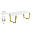 thumbnail image 3 of Meridian Furniture Cameron Contemporary Stone Coffee Table in Gold, 3 of 4