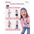 thumbnail image 6 of Disney Mickey and Friends Minnie Mouse Girls Cotton Long Sleeve Crew Neck T-Shirt Kids Graphic Tee Girl Birthday Gift Sizes 2T-9Y, 6 of 11