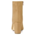 thumbnail image 3 of Unique Bargains Bottines à Talon Épais à Fermeture Éclair pour Femmes, 3 of 6