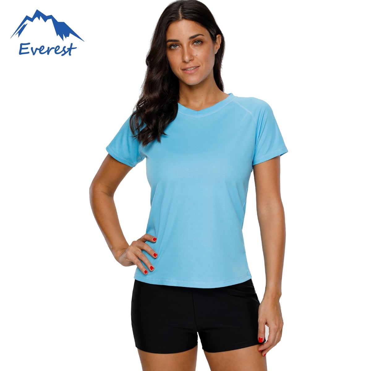 swim shirt and shorts