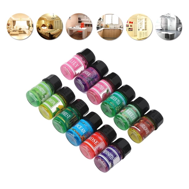 Conjunto De Aceite Esencial , Juego De Aceite Esencial De Múltiples Propósitos A Base De Agua 3 Ml 12pcs Para Familia Para Oficinas
