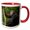 Red/White, variant on 3drose, Africa, Uganda, Kibale National Park. Young Adult Chimpanzee., 15oz Mug