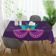 thumbnail image 6 of Coolnut Mardi Gras Tablecloth, Waterproof Washable Polyester Square Table Cover, Durable Tablecloth for Kitchen Dining Table Party Decor, 54"X 72", 6 of 7