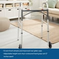 McKesson Adult Medical Walking Aid Foldable Walker with Wheels, 350