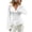 White, variant on Women's Cross Front Wrap Tops Lightweight Soft V Neck Flare Long Sleeve Shirts Slim Dressy Casual Solid Color Fitted Blouses S