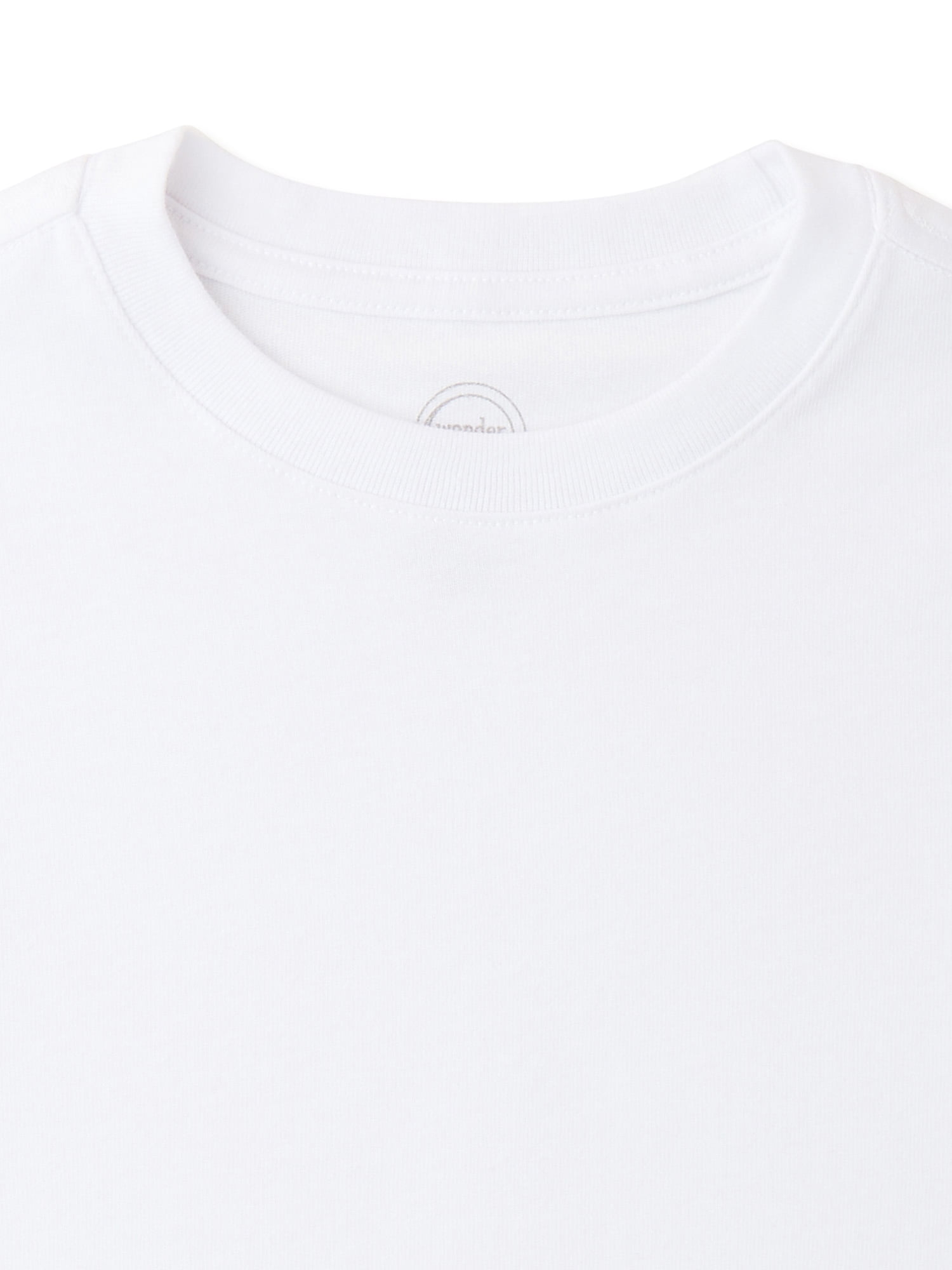 Wonder Nation Boys Short Sleeve Crewneck T-Shirt, 5-Pack, Sizes 4-18 & Husky