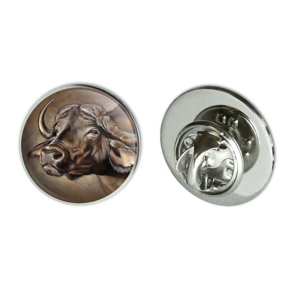 Cape African Buffalo Metal 0.75" Lapel Hat Pin Tie Tack Pinback