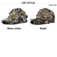 thumbnail image 4 of Men's Camouflage Leafy Cap Breathable Lightweight Tactical Hunting Hat Outdoor Camo Fishing Hat Hunting Accessories, 4 of 6