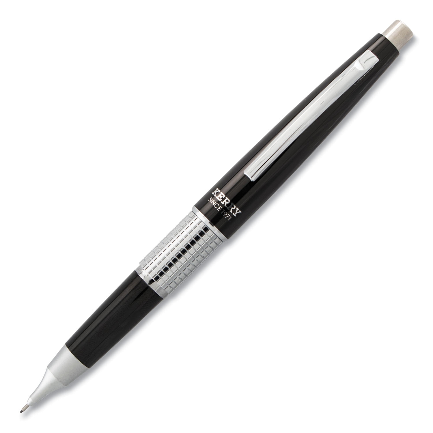 Pentel Sharp Kerry Mechanical Pencil, 0.5 mm, HB (#2.5), Black Lead, Black Barrel