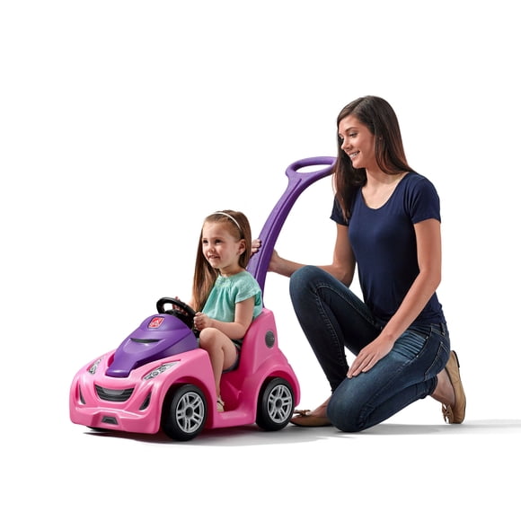 Step2 Push Around Buggy GT Kids Push Car, Ride On Toy, Stroller Substitute, Includes Seat Belt & Horn, Made of Durable Plastic, Max Weight 50 lbs., For Toddlers 1.5-3 Years Old, Blue