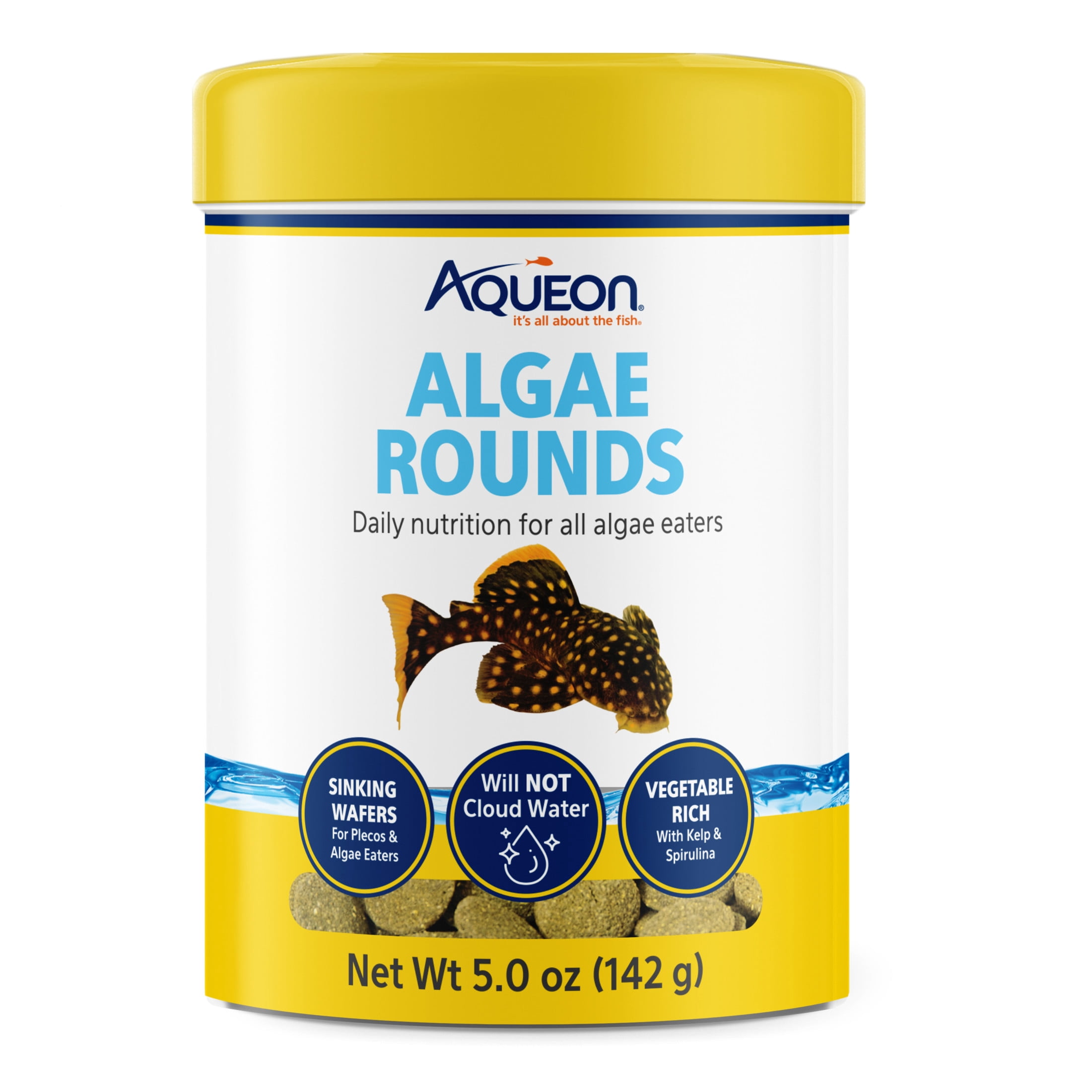 Aqueon Algae Rounds, Fish Food 5 Ounces