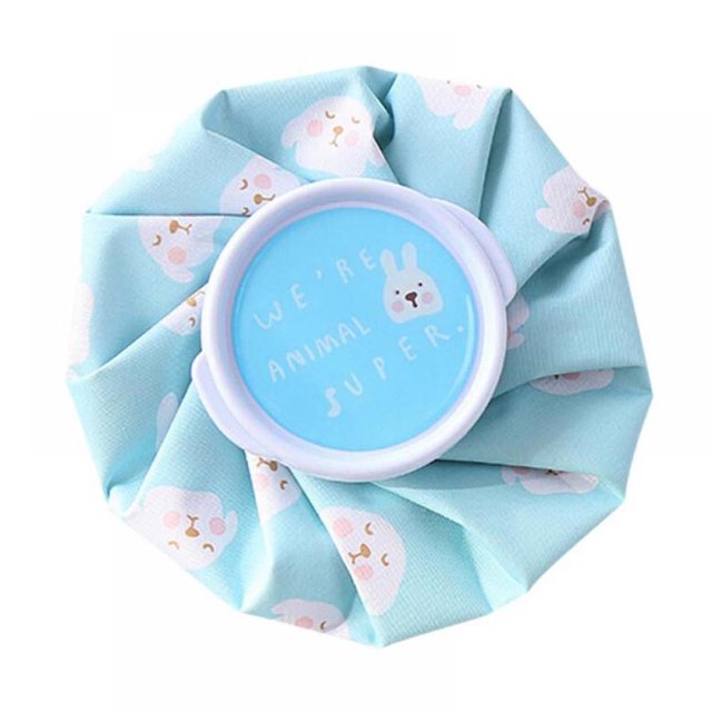 Cute Hot Water Bag Ice Pack for Pain Relief Menstrual Cramps Hot Cold Therapy-blue-