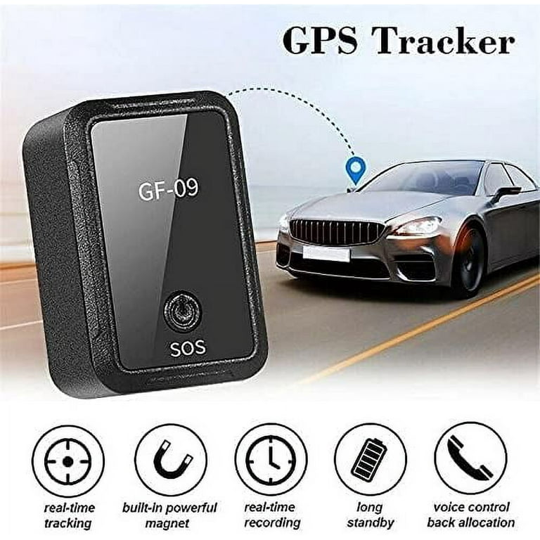 Gf-09 Mini GPS Tracker, Magnetic GPS Locator Real-Time Tracking, Compact Locator & Tracking with 32GB SD Card, Fit for Vehicles, Cars, Kids, Seniors
