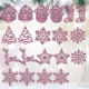 thumbnail image 3 of 20 piezas/juego de adornos colgantes de copos de nieve para árbol de Navidad, decoración navideña 2024 para el hogar, regalos de Navidad, Año Nuevo 2025, 3 of 5