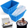 Extra Large Ice Block Mold,2 Pack 13Lbs Ice Cubes For Cold Plunge Or