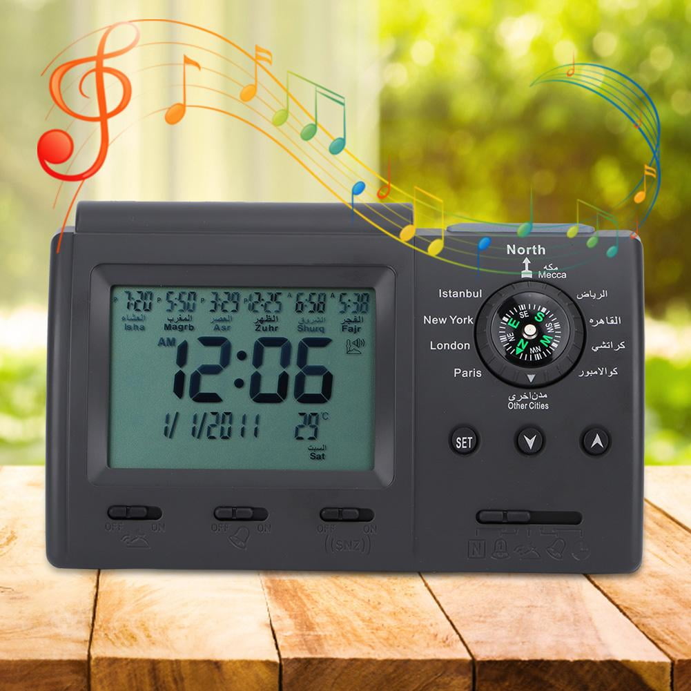LYUMO Prayer Timer, Azan Alarm,LCD Azan Clock Prayer Timer Digital