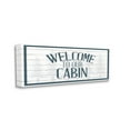 thumbnail image 3 of Stupell Industries Welcome Cabin Phrase Tartan Pine Trees Motif Canvas Wall Art, 24 x 10, Design by Kim Allen, 3 of 5