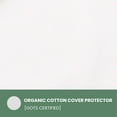 thumbnail image 6 of OrganicTextiles Real Down Pillow with Organic Cotton Cover (Queen Size, Heavy Fill) GOTS CERTIFIED, Adjustable Loft, Neck Pain Relief Support, Back Side Stomach Sleepers, Bed Pillow for Sleeping, 6 of 7