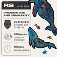 thumbnail image 3 of UNIDRAGON Milky Whales Wooden Jigsaw Puzzle RS 700 Pieces, 3 of 9