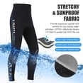 thumbnail image 4 of Mallas de buceo de neopreno de 3 mm para mujer hombre pantalones de esnórquel para surf ajustados, 4 of 8
