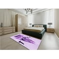 thumbnail image 4 of Ahgly Company Indoor Rectangle Patterned MediumOrchid Purple Area Rugs, 5' x 8', 4 of 6