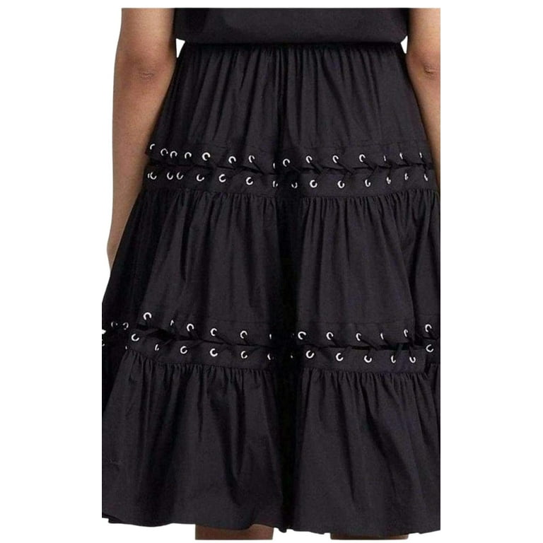 パーティードレス Lace Up Panel Black Cotton Dress Lace Up Panel Black Cotton Dress - Walmart.com