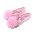 thumbnail image 1 of 1 par de zapatos de baile para niños, con suela de gasa y flores, para danza del vientre, talla 26, 1 of 6