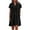 Black Womens Summer Dress, variant on USSUMA Short Sleeve Summer Dresses for Women Casual Plus Size Linen Cotton T Shirt Beach Party Midi Sundresses V Neck Plus Dress Short Solid Pleated Sun Dress Wedding Guest