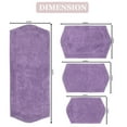 thumbnail image 3 of Home Weavers Waterford Collection 100% Cotton Non-Slip Bathroom Rug Set Machine Washable Bathroom Rug, Bath Rug, Bathroom Rug, Runner, Purple Color 4 Piece Bath Rug set, 3 of 8