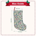 thumbnail image 3 of Lsque Rose Flowers Pattern 18 Inch Christmas Stockings, Festive Holiday Stocking for Christmas Decorations Holiday Decor, 3 of 8