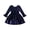 B-Navy Blue, variant on Kuleyang 2PC Toddler Baby Girls Velvet Tutu Dress Long Sleeve Princess Birthday Party Twirl Wedding Dresses Spring Clothes Green 18-24 Months