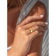 thumbnail image 3 of PROSTEEL Wedding Rings for Men Women 6mm Wide Stainless Steel Band Stacking 14K Gold Plated Ring Jewelry Gift for Couple Ring Size 7-12, 3 of 9