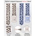 thumbnail image 5 of TOYOUTHS 2 Packs Leopard Engraved Band Compatible with Fitbit Versa 2/Fitbit Versa/Versa Lite Bands Women, Two-Tone Cheetah Soft Silicone Sport Designer Cute Fancy Summer Strap for Versa 2 Smart Watch, 5 of 5