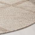 thumbnail image 3 of SAFAVIEH Montauk Bailey Geometric Cotton Area Rug, Beige, 4' x 4' Round, 3 of 8