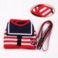 thumbnail image 1 of Pet Dog Clothes Soft Breathable Navy Style Leash Set for Small Medium Dogs Chihuahua Puppy Collar Cat Pet Dog Chest Strap Leash ShopWise Round, 1 of 10