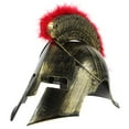 thumbnail image 1 of ColoMX Novedad casco romano sombrero de soldado fiesta fiesta Cosplay casco de gladiador, 1 of 7