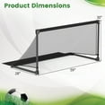 thumbnail image 3 of Costway 5ft x 2.5ft Portable POP Up Toddler Soccer Net with Metal Frame, 4 Ground Stakes, 3 of 10