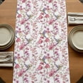 thumbnail image 5 of Table Runners 72 Inches Long Dress Scarves, Pink Beige Flowers Farmhouse Kitchen/Dining Table Runner, Coffee Tablerunners, Spring Floral Elegant Pastoral Botanical 18x72 Inch, 5 of 9
