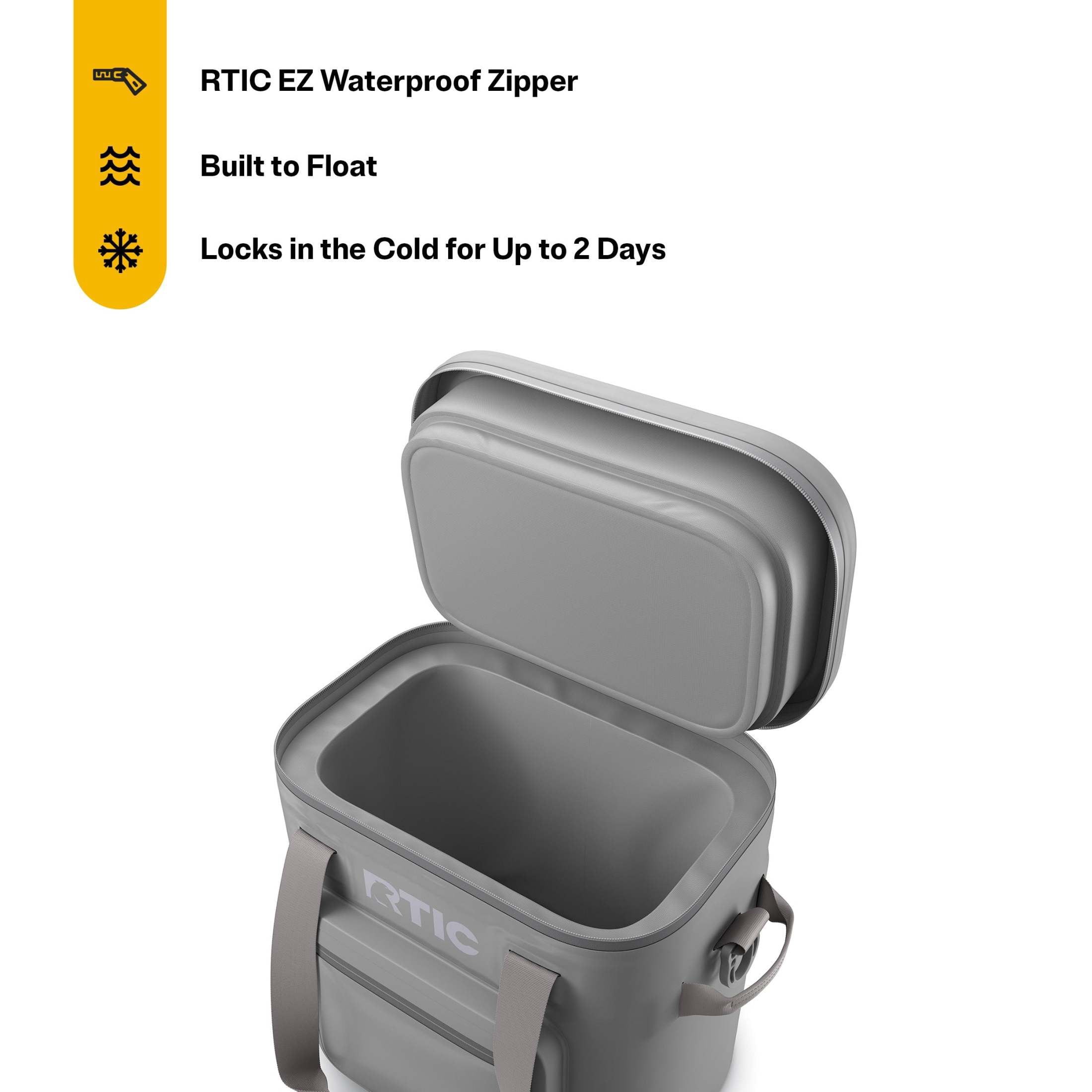 RTIC 20 Can Ultra-Tough Soft Cooler Pro, Leakproof Cooler, Waterproof Zipper, Graphite