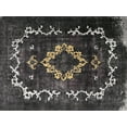 thumbnail image 1 of Ahgly Company Machine Washable Indoor Rectangle Traditional Charcoal Black Area Rugs, 7' x 10', 1 of 7